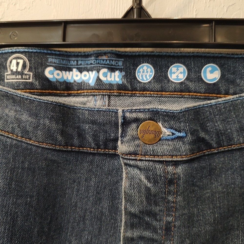 Wrangler Regular Fit Cowboy‎ Cut Premium Performance 47MAVVS Sz 40x36 Logo - Picture 2 of 6